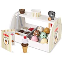 Los mejores  - Melissa &amp- Doug - Set de 28 piezas de madera para preparar helados- Wooden Ice Cream Counter (19286) - color-modelo…